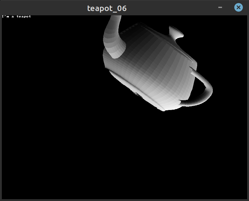 Flat shading example